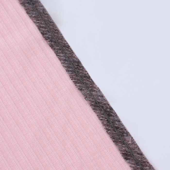 Лента по косой со строчкой, 10 мм &times; 50 м, цвет серый