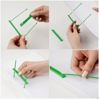 Набор механизмов для скоросшивания СТАММ, пластик, 100 шт., зеленые Набор механизмов для скоросшивания СТАММ, пластик, 100 шт., зеленые