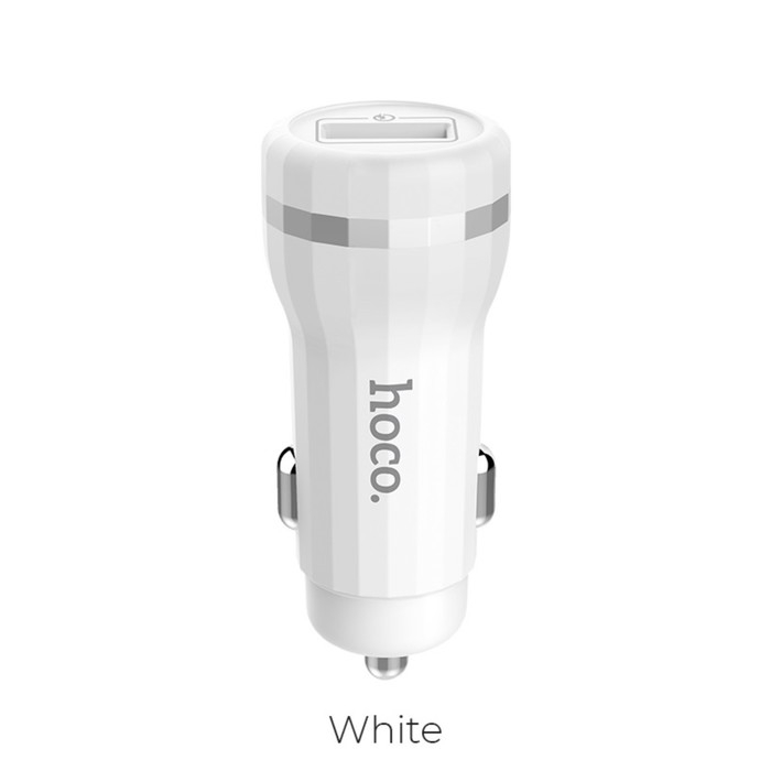 Автомобильное зарядное устройство Hoco Z27А, 1 USB, 18 Вт, 3 А, белое Автомобильное зарядное устройство Hoco Z27А, 1 USB, 18 Вт, 3 А, белое