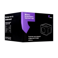 Сушилка для овощей и фруктов Kitfort KT-1968, 412 Вт, 5 ярусов, чёрная Сушилка для овощей и фруктов Kitfort KT-1968, 412 Вт, 5 ярусов, чёрная