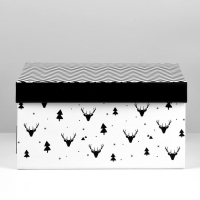 Коробка подарочная новогодняя складная &laquo;Уютный дом&raquo;, 31,2 х 25,6 х 16,1 см, Новый год