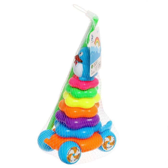 Каталка-пирамидка &laquo;Пингвин&raquo;, 6 колец