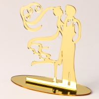 Топпер &laquo;Свадьба&raquo;, цвет золото