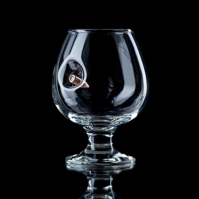 Бокал "Непробиваемый", пуля, для коньяка, коробка, 395 мл