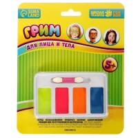 Грим для лица и тела, 4 цвета, аппликатор Грим для лица и тела, 4 цвета, аппликатор