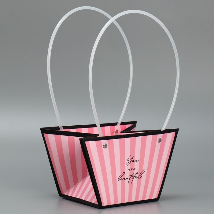 Пакет для цветов &laquo;Нежность&raquo;, 20 х 12 х 20 см