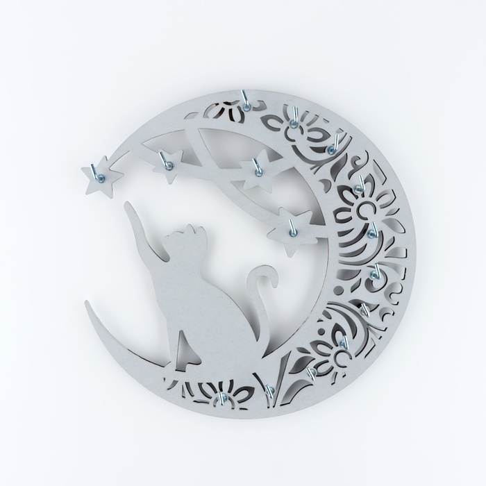 Органайзер настенный для бижутерии &laquo;Кошечка на луне&raquo;