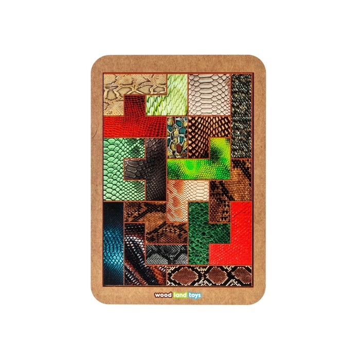 Тетрис &laquo;Текстуры змей&raquo;, А5, 19 дет.