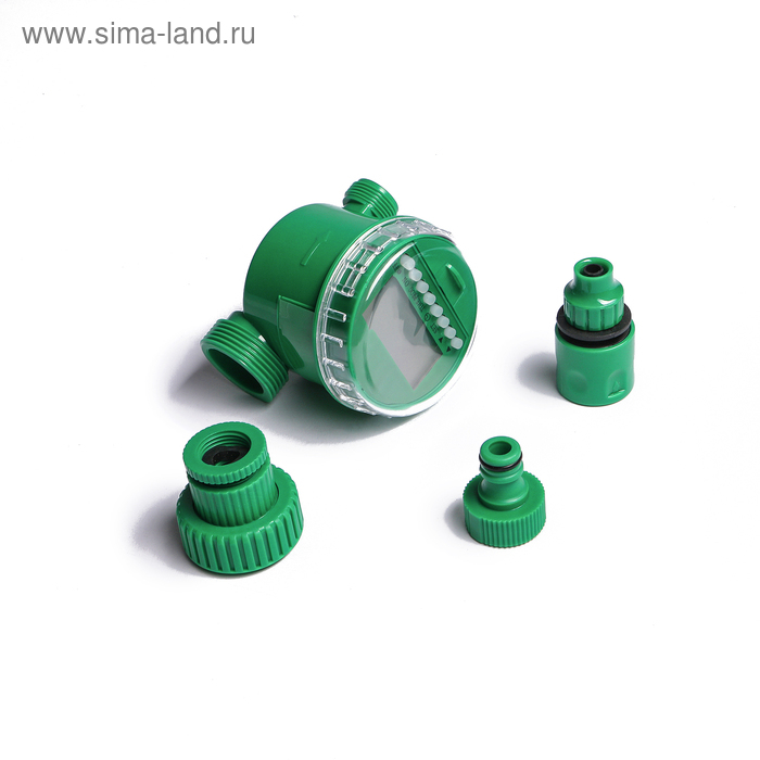 Таймер для полива, программируемый на 30 суток, пластик, Greengo Таймер для полива, программируемый на 30 суток, пластик, Greengo