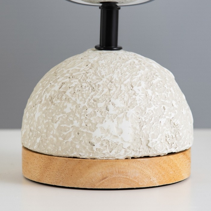 Настольная лампа "Неонила" Е14 40Вт серый 12х12х30см RISALUX