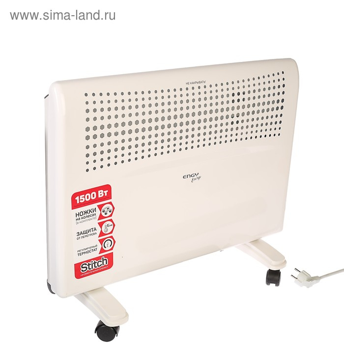 Обогреватель ENGY EN-1500E energo, конвекторный, 1500 Вт, 20 м&sup2;, белый