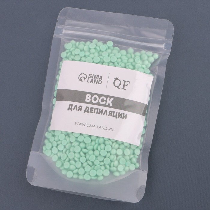 Воск для депиляции, плёночный, в гранулах, 100 гр, цвет зелёный Воск для депиляции, плёночный, в гранулах, 100 гр, цвет зелёный