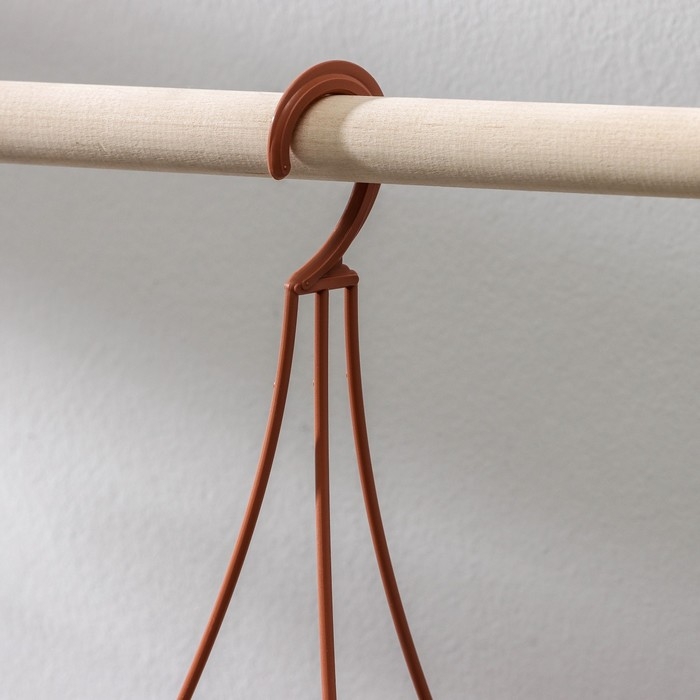 Кашпо для цветов подвесное &laquo;Джулия&raquo;, 3,5 л, цвет коричневый