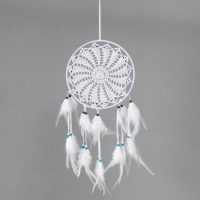 Ловец снов от сглаза "Белое солнце" с перьями 22х60 см Ловец снов от сглаза "Белое солнце" с перьями 22х60 см