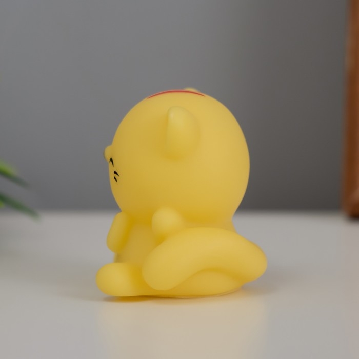 Ночник "Счастливый кот" 2Вт LED LR44 желтый 3,5х4х4см