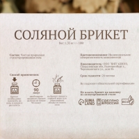 Соляной брикет, 1,35 кг "Добропаровъ" Соляной брикет, 1,35 кг "Добропаровъ"