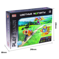 Конструктор магнитный &laquo;Цветные магниты&raquo;, 25 деталей
