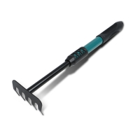 Грабли малые, прямые, 5 зубцов, длина 40,5 см, металл, металлическая рукоять с резиновой ручкой, Greengo Грабли малые, прямые, 5 зубцов, длина 40,5 см, металл, металлическая рукоять с резиновой ручкой, Greengo