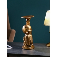 Подставка для мелочей &laquo;Космонавт&raquo;, полистоун, 47 см, цвет золото