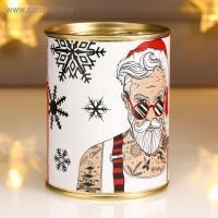 Носки в банке "Новогодний подарок мужчине" (внутри носки мужские, цвет чёрный) Носки в банке "Новогодний подарок мужчине" (внутри носки мужские, цвет чёрный)