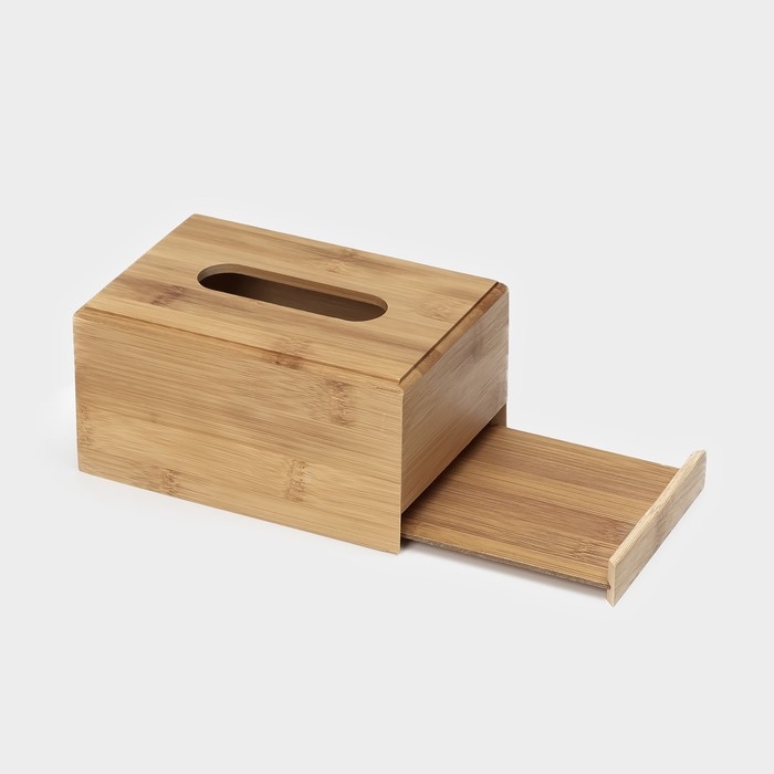 Салфетница Доляна &laquo;Комфорт&raquo;, 17&times;11&times;9 см, бамбук