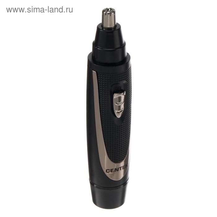 Триммер Centek CT-2177, для ушей/бороды, 2 насадки, 1хАА, чёрный хром Триммер Centek CT-2177, для ушей/бороды, 2 насадки, 1хАА, чёрный хром