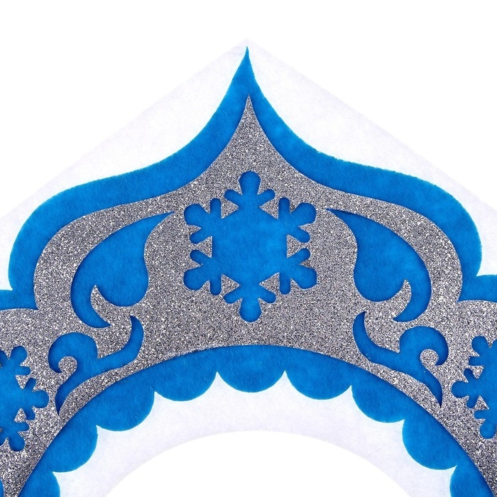 Новый год! Карнавальный кокошник &laquo;Снегурочка&raquo; из фетра