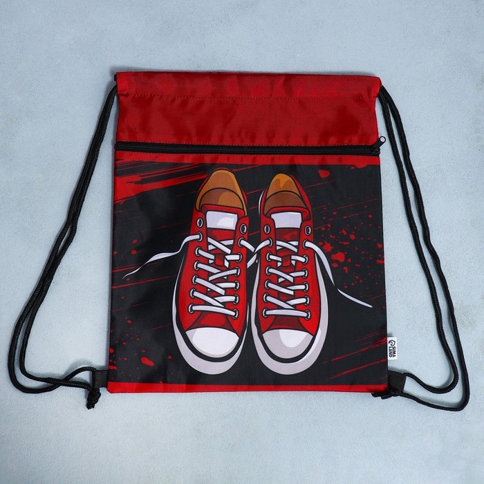 Мешок для обуви &laquo;Кеды&raquo; 2 секции, 30 х 40 см