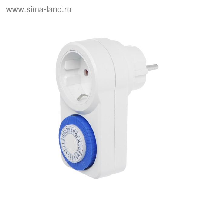 Розеточный механический таймер суточный Luazon Lighting, 16A, шаг 30 мин, 220 В