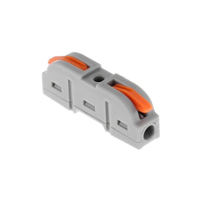 Клемма электрическая проходная, комбинируемая, 32А, 0,2-4 мм2, 1 ввод 1 вывод, набор 10 шт Клемма электрическая проходная, комбинируемая, 32А, 0,2-4 мм2, 1 ввод 1 вывод, набор 10 шт