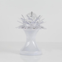 Световой прибор &laquo;Цветок&raquo; 12.5 см, свечение RGB, 220 В, белый