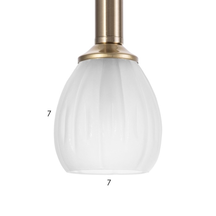 Светильник "Жаклин" 1х3Вт G4 Бронза 20х20х180см