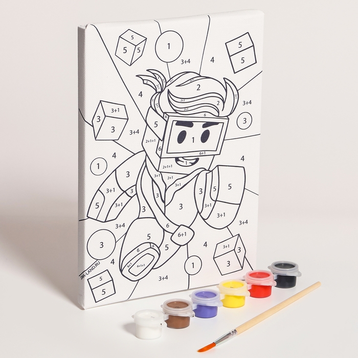 Картина по номерам для детей &laquo;Смелый герой&raquo;, 21 х 15 см