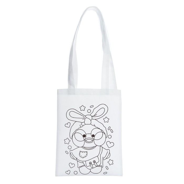 Сумка-Шоппер, раскраска &laquo;Уточка&raquo; 20 &times; 27 см