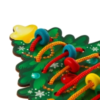 Новогодняя игрушка. Шнуровка &laquo;Новый год! Наряжаем ёлочку&raquo;