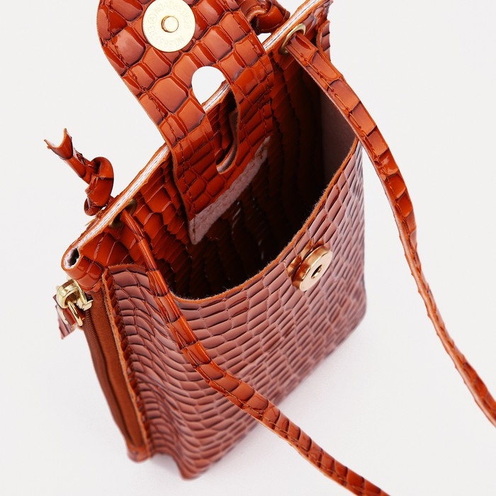 Сумка детская на магните, длинный ремень, цвет оранжевый Сумка детская на магните, длинный ремень, цвет оранжевый