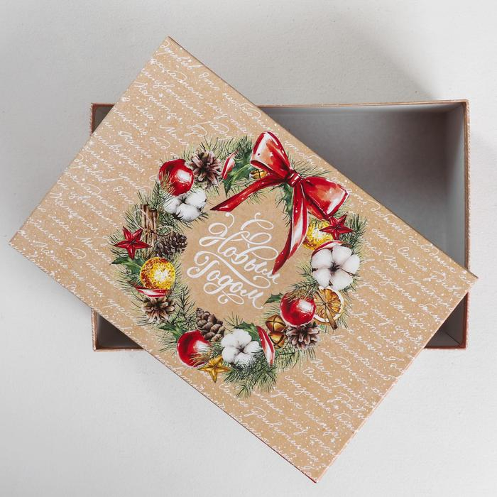 Набор коробок 10 в 1 &laquo;Уютный&raquo;, 12 х 7 х 4 ‒ 32.5 х 20 х 12.5 см, Новый год