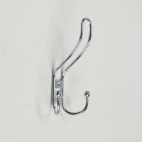 Крючок мебельный ТУНДРА TKT002, трехрожковый, хром, 4 шт TMP Крючок мебельный ТУНДРА TKT002, трехрожковый, хром, 4 шт TMP