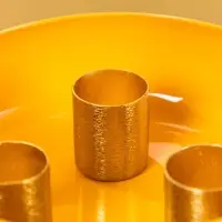 Подсвечник на 3 свечи на магнитах &laquo;Песок&raquo;, 13&times;13&times;4 см