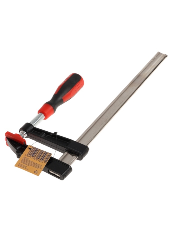 Струбцина F-образная усиленная ТУНДРА, тавровый профиль, 2К рукоятка, 300 х 80 х 380 мм