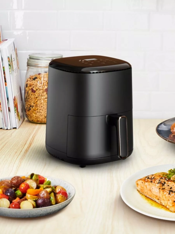 Аэрогриль Easy Fry Compact EY145810, с чашей 3 л, черный