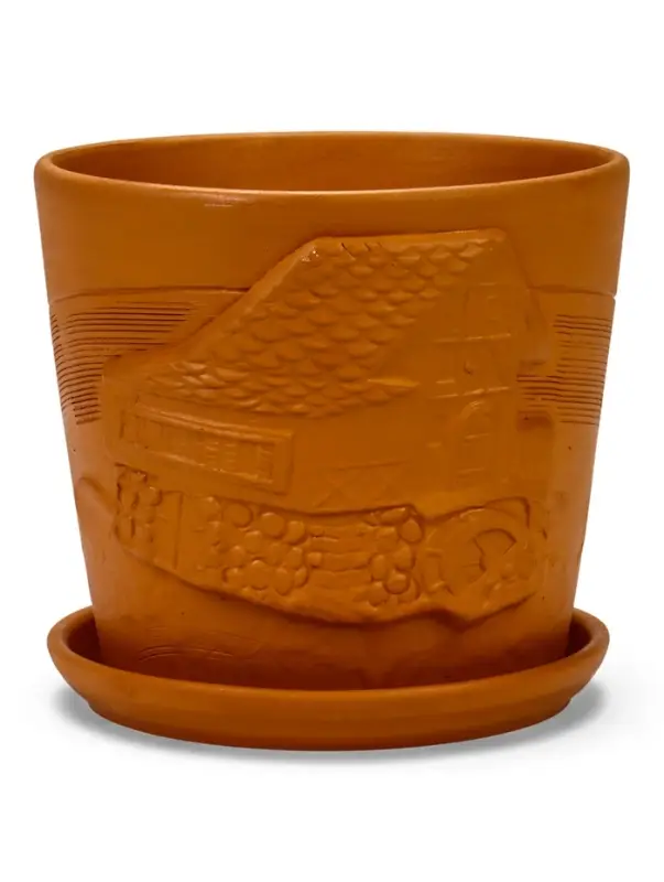 Горшок цветочный с поддоном 2,6 л, d18/h16 см терр-т керамика, "Голландия" (М)