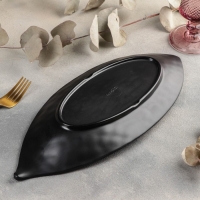 Блюдо &laquo;Чёрный Восток&raquo;, 37&times;15,5&times;3,8 см, цвет чёрный