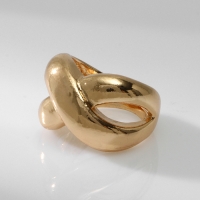 Кольцо металл &laquo;Тренд&raquo; бесконечность, объём, цвет золото, размер 17