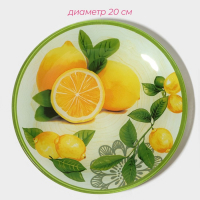 Набор тарелок стеклянных Доляна &laquo;Дольче&raquo;, 19 предметов: 6 десертных тарелок, 6 обеденных тарелок, 6 мисок, салатник