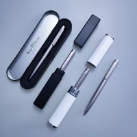 Ручка шариковая поворотная, 1.0 мм, BrunoVisconti FIRENZE, стержень синий, металлический корпус Soft Touch шампань, в тубусе