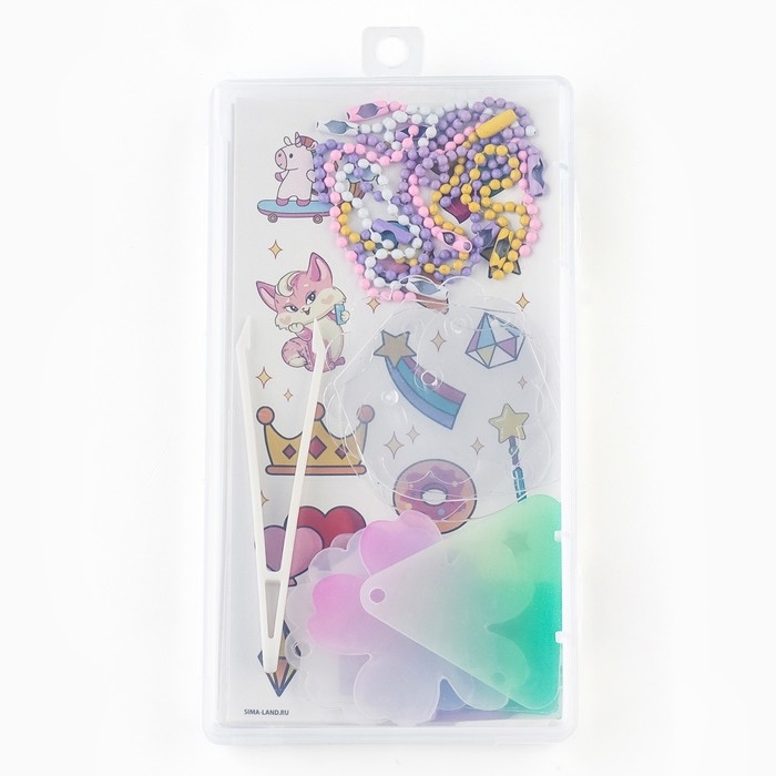 Набор для создания акриловых брелоков с наклейками &laquo;Для девочки&raquo;