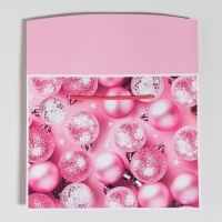 Пакет-коробка &laquo;Розовые шары&raquo;, 23 х 18 х 11 см