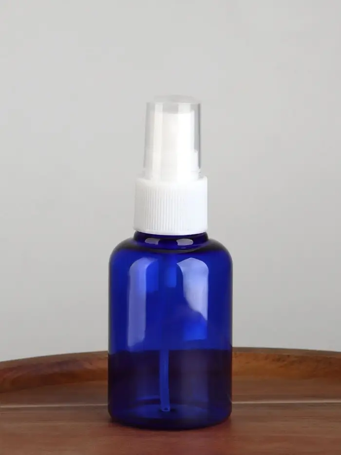 Бутылочка для хранения, с распылителем, 50 мл, цвет синий/белый