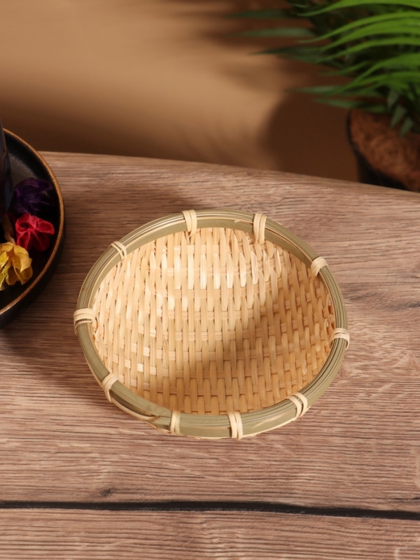 Чаша плетеная в 2 слоя, 13 см, бамбук